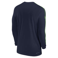 Seattle Seahawks Sideline Coach UV Performance Long Sleeve T-Shirt - College Navy | Nike on sale