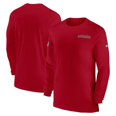 Tampa Bay Buccaneers Sideline Coach UV Performance Long Sleeve T-Shirt - Red | Nike discount