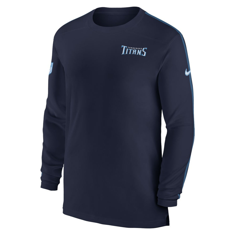 Tennessee Titans Sideline Coach UV Performance Long Sleeve T-Shirt - Navy | Nike outlet