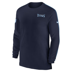Tennessee Titans Sideline Coach UV Performance Long Sleeve T-Shirt - Navy | Nike outlet