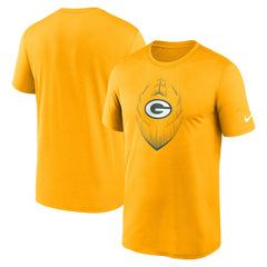 Green Bay Packers Primetime Legend Icon Performance T-Shirt - Gold | Nike on sale