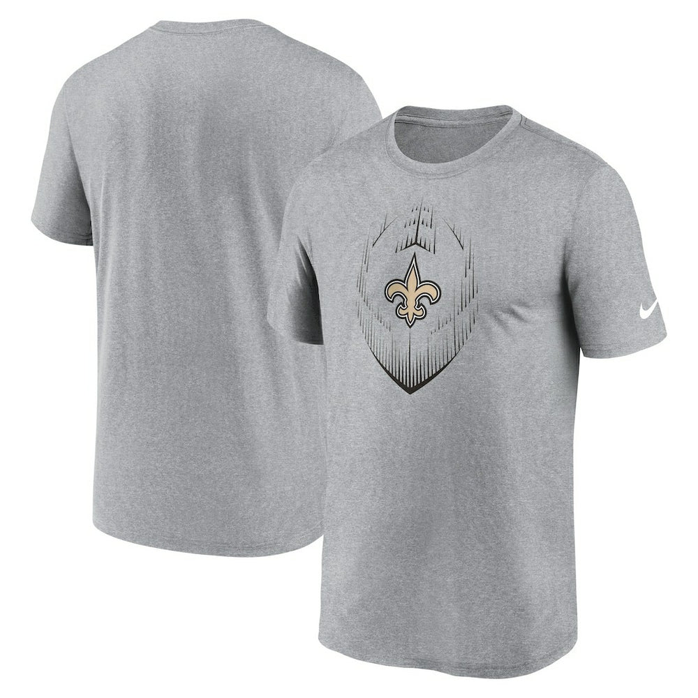 New Orleans Saints Primetime Legend Icon Performance T-Shirt - Heather Gray | Nike for sale