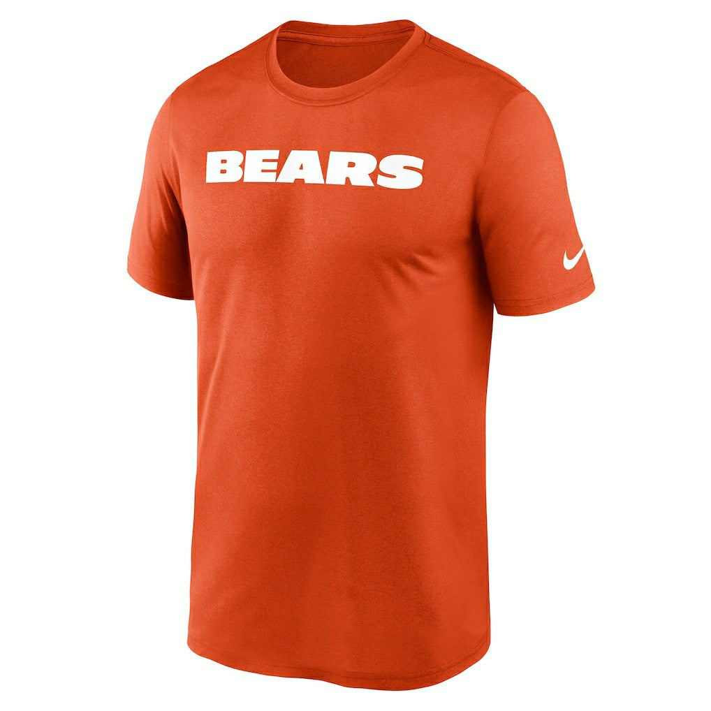 Chicago Bears Primetime Legend Wordmark Performance T-Shirt - Orange | Nike sale