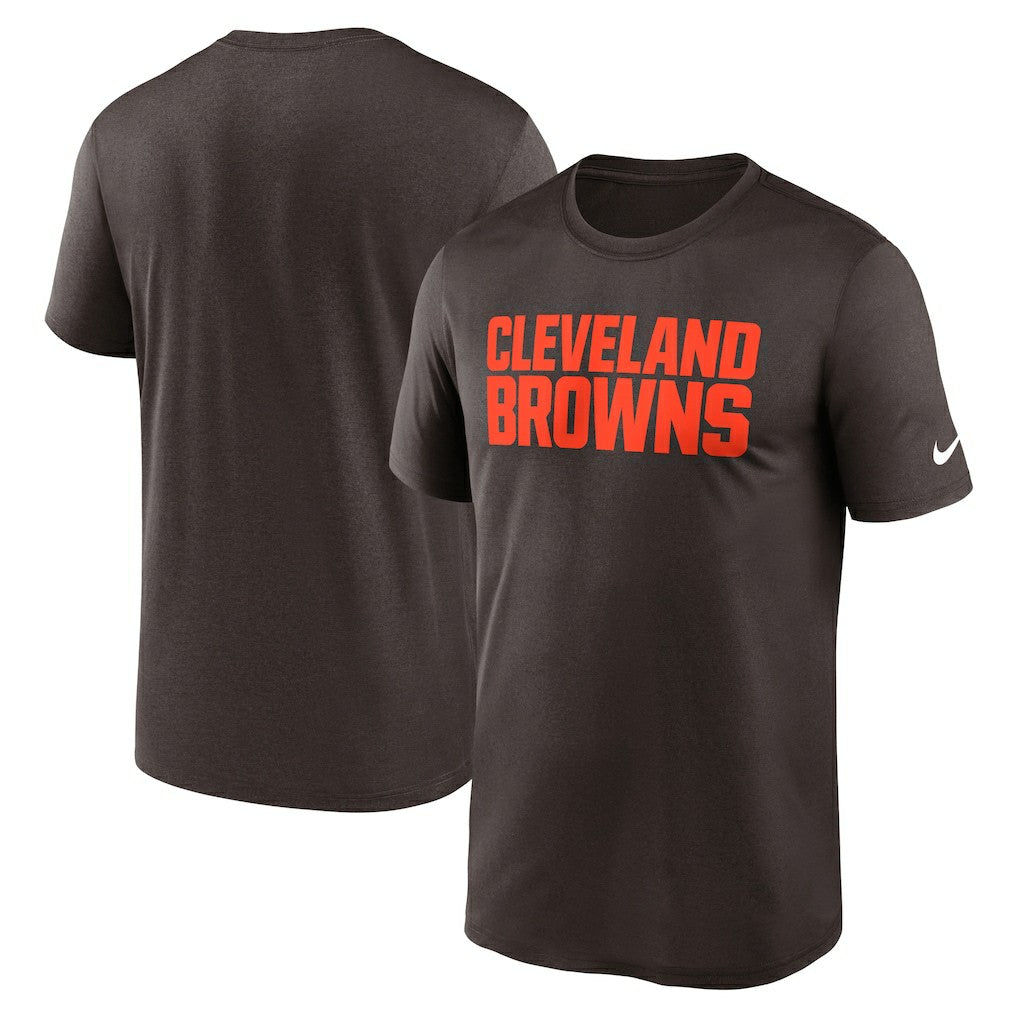 Cleveland Browns Primetime Legend Wordmark Performance T-Shirt - Brown | Nike outlet