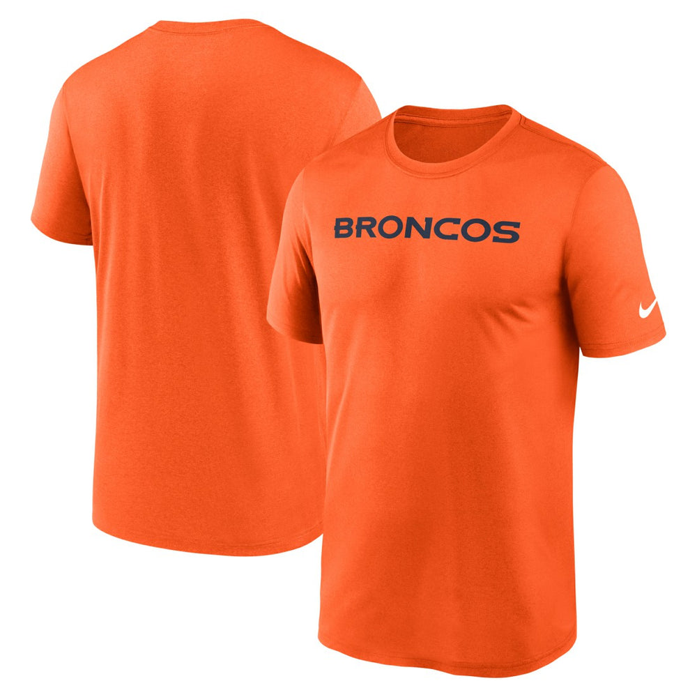 Denver Broncos Primetime Legend Wordmark Performance T-Shirt - Orange | Nike outlet