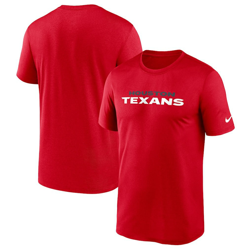 Houston Texans Primetime Legend Wordmark Performance T-Shirt - Red | Nike outlet