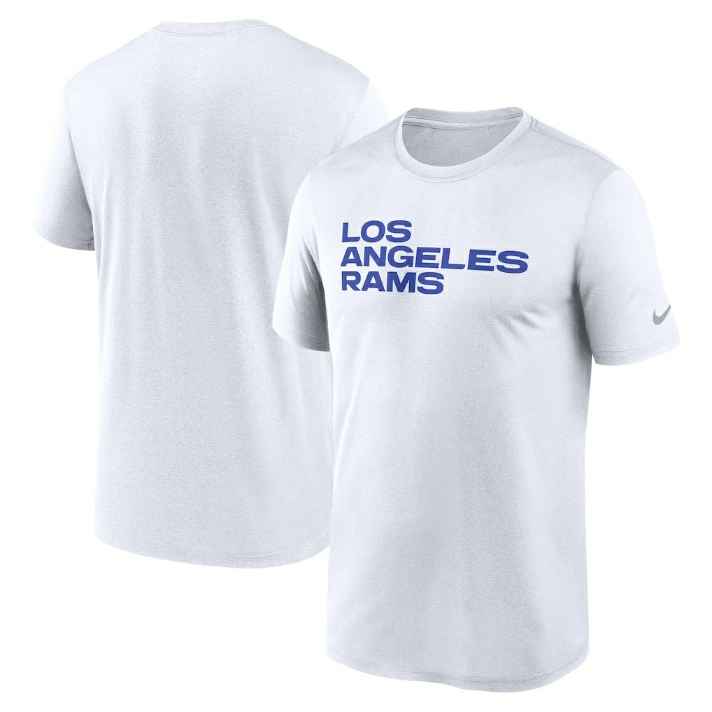 Los Angeles Rams Primetime Legend Wordmark Performance T-Shirt - White | Nike cheap