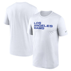 Los Angeles Rams Primetime Legend Wordmark Performance T-Shirt - White | Nike cheap