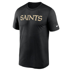 New Orleans Saints Primetime Legend Wordmark Performance T-Shirt - Black | Nike outlet