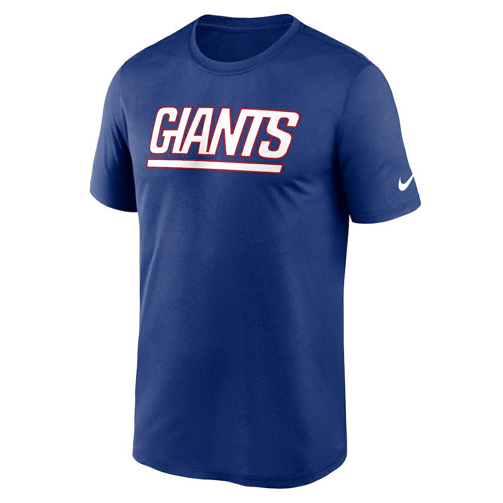 New York Giants Primetime Legend Wordmark Performance T-Shirt - Royal | Nike online