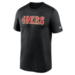 San Francisco 49ers Primetime Legend Wordmark Performance T-Shirt - Black | Nike sale