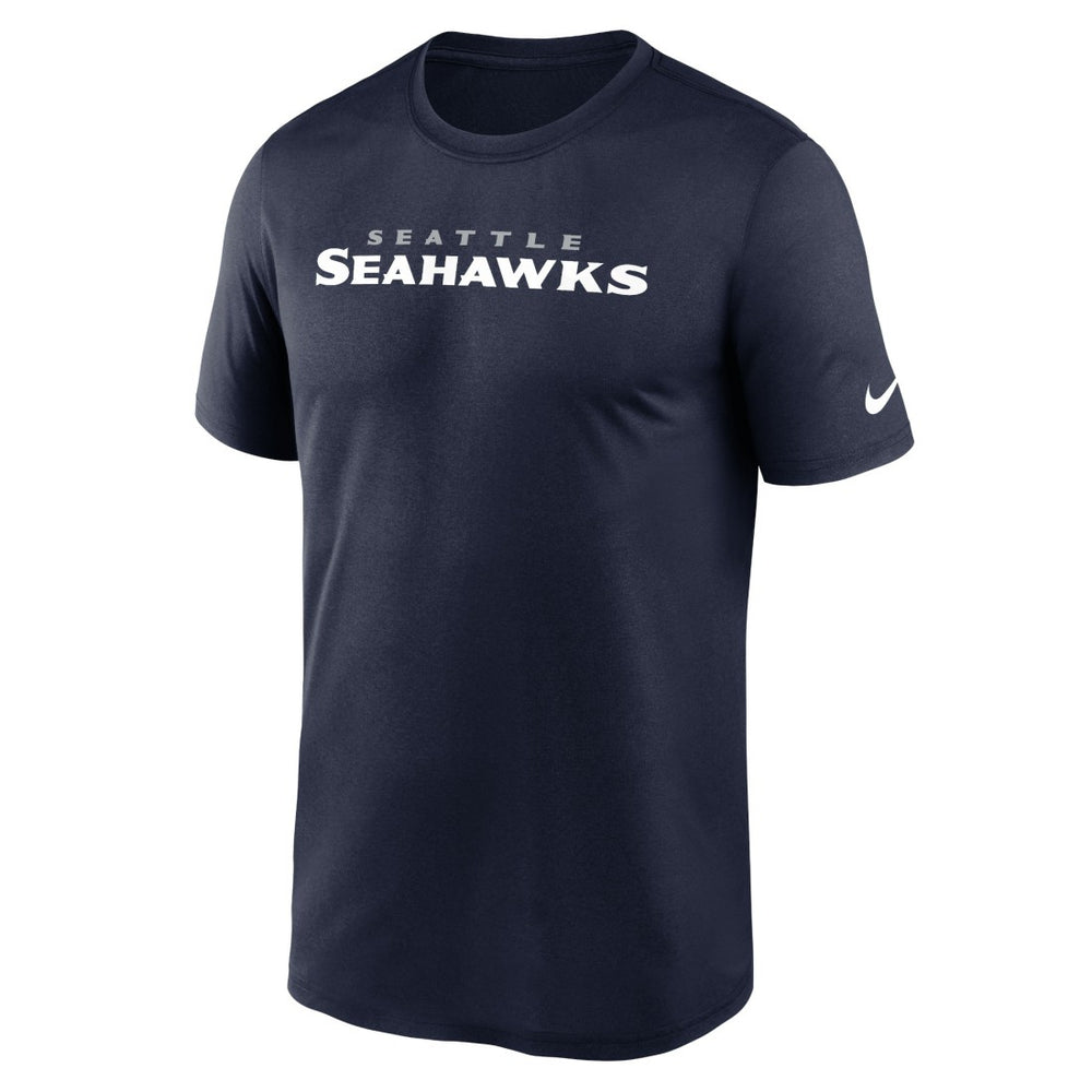 Seattle Seahawks Primetime Legend Wordmark Performance T-Shirt - College Navy | Nike sale