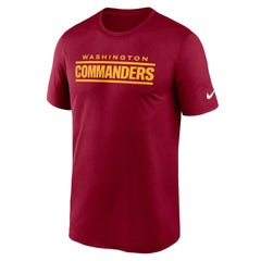 Washington Commanders Primetime Legend Wordmark Performance T-Shirt - Burgundy | Nike cheap