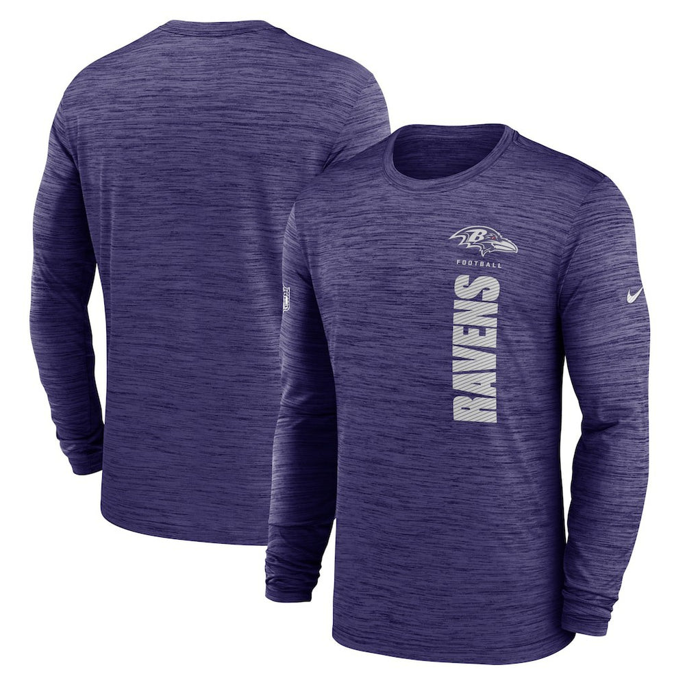 Baltimore Ravens Sideline Velocity Dri-FIT Long Sleeve T-Shirt - Purple | Nike sale