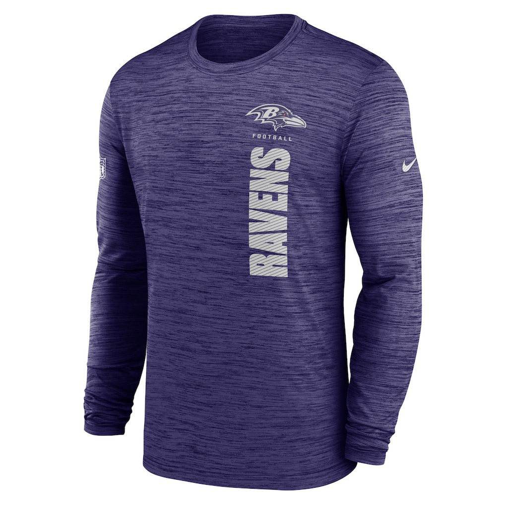 Baltimore Ravens Sideline Velocity Dri-FIT Long Sleeve T-Shirt - Purple | Nike sale