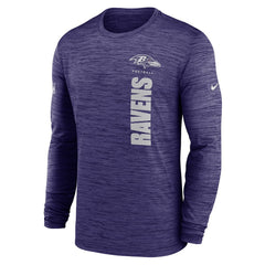 Baltimore Ravens Sideline Velocity Dri-FIT Long Sleeve T-Shirt - Purple | Nike sale