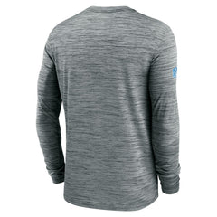 Detroit Lions Sideline Velocity Dri-FIT Long Sleeve T-Shirt - Gray | Nike for sale