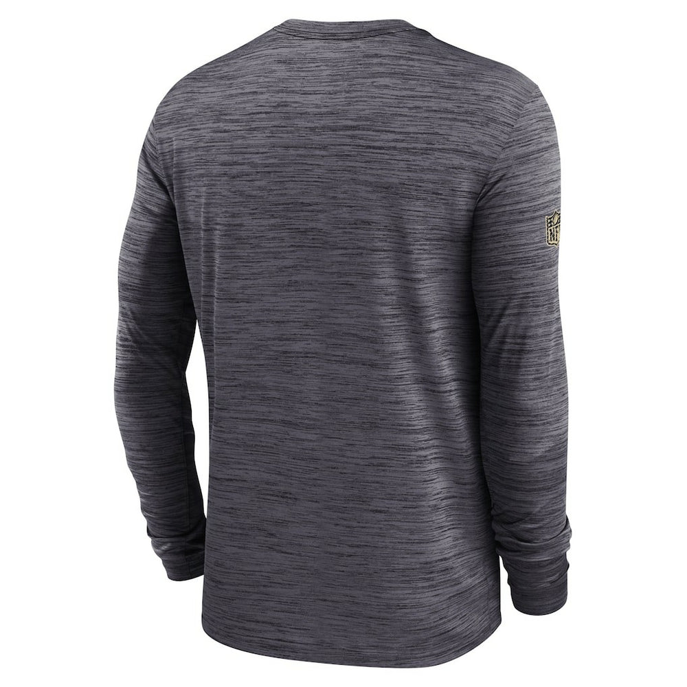 New Orleans Saints Sideline Velocity Dri-FIT Long Sleeve T-Shirt - Black | Nike on sale