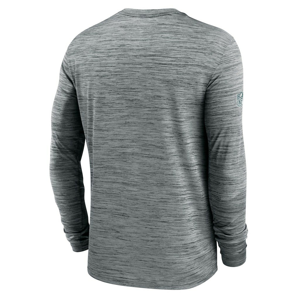 Philadelphia Eagles Sideline Velocity Dri-FIT Long Sleeve T-Shirt - Gray | Nike on sale