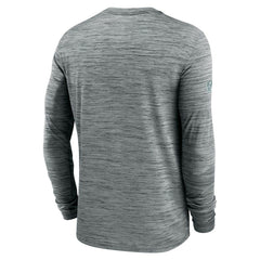 Philadelphia Eagles Sideline Velocity Dri-FIT Long Sleeve T-Shirt - Gray | Nike on sale
