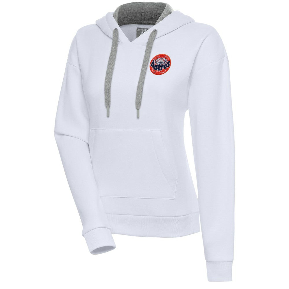 Houston Astros Antigua Women's Cooperstown Victory Pullover Hoodie - White