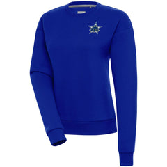 Seattle Mariners Antigua Women's Cooperstown Victory Crewneck Pullover Sweatshirt - Royal