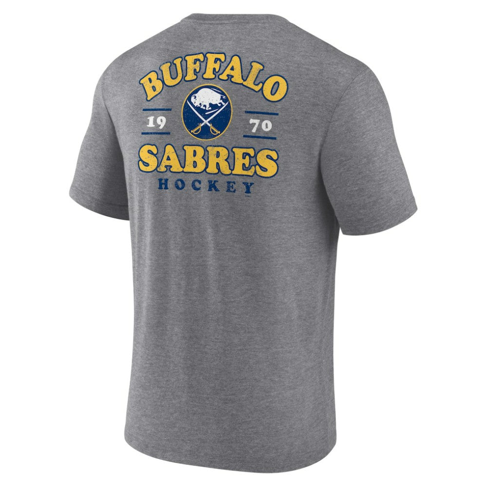 Buffalo Sabres Winger Tri-Blend T-Shirt Heather Gray