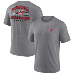 Carolina Hurricanes Winger Tri-Blend T-Shirt Heather Gray