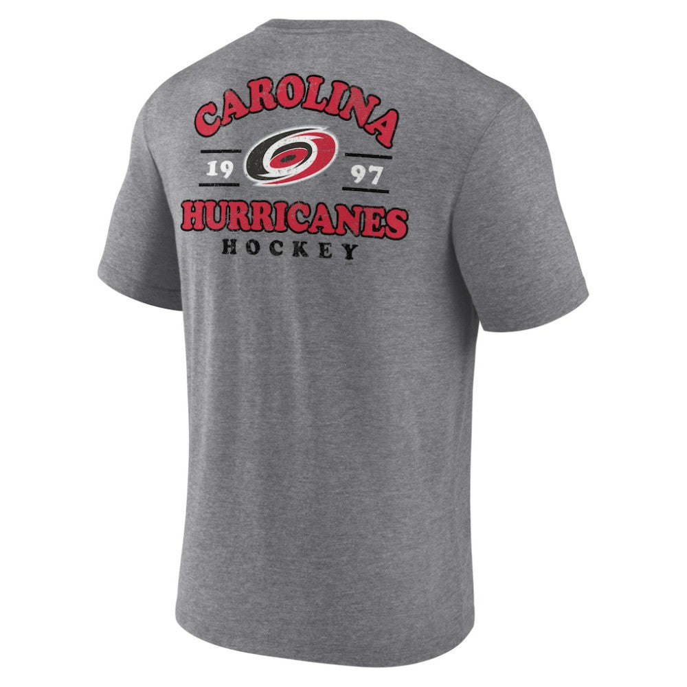 Carolina Hurricanes Winger Tri-Blend T-Shirt Heather Gray