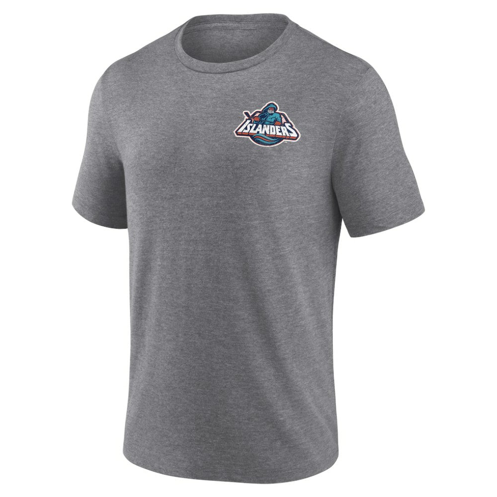 New York Islanders Winger Tri-Blend T-Shirt Heather Gray
