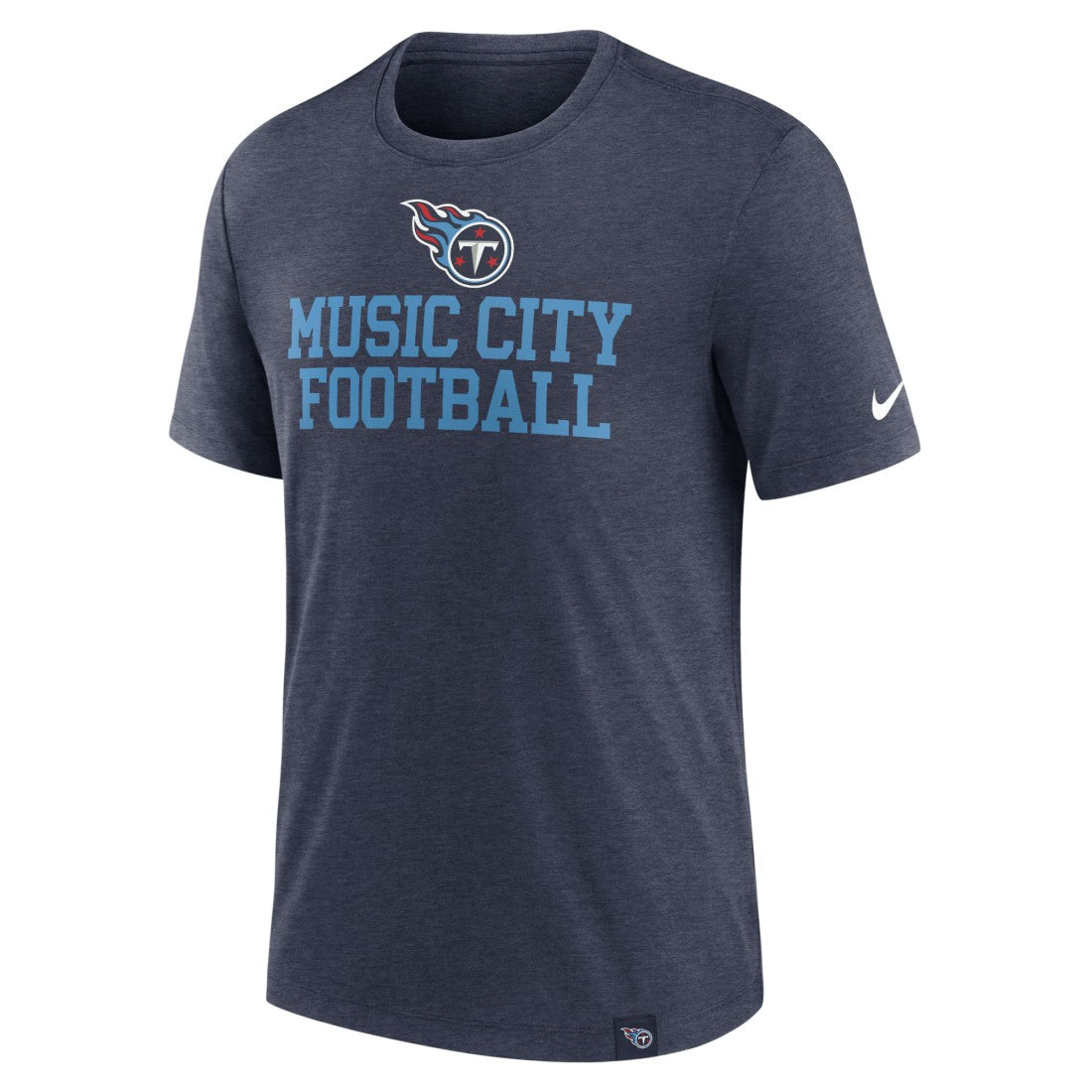 Tennessee Titans Blitz Tri-Blend T-Shirt - Heather Navy | Nike online