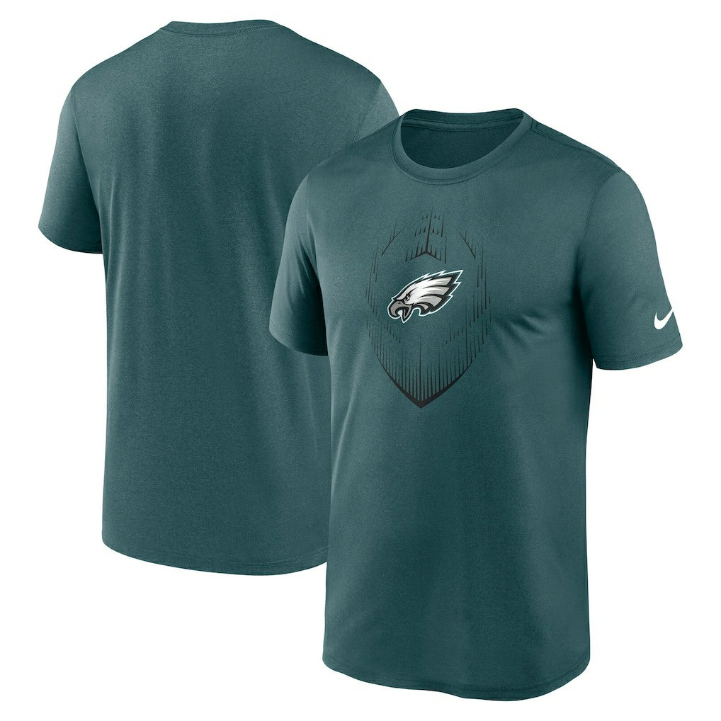 Philadelphia Eagles Big & Tall Blitz Legend Icon T-Shirt - Teal | Nike for sale