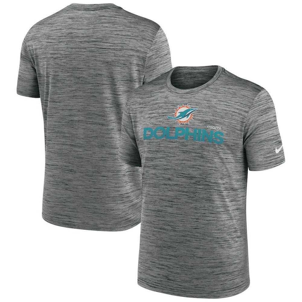 Miami Dolphins Blitz Velocity Modern Dri-FIT T-Shirt - Anthracite | Nike discount