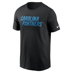 Carolina Panthers Primetime Wordmark Essential T-Shirt - Black | Nike cheap