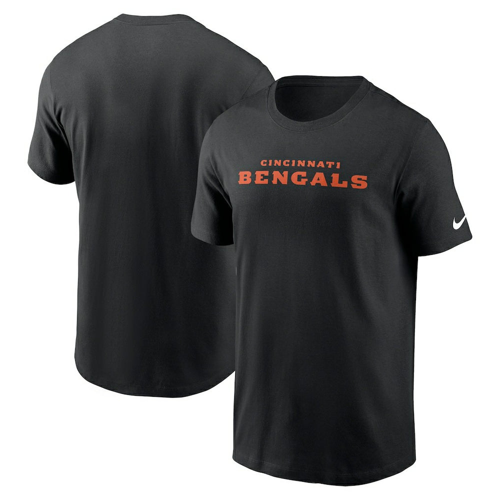 Cincinnati Bengals Primetime Wordmark Essential T-Shirt - Black | Nike online