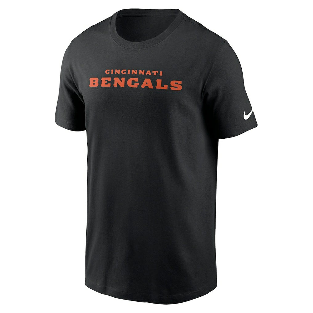 Cincinnati Bengals Primetime Wordmark Essential T-Shirt - Black | Nike online