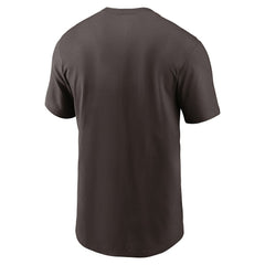 Cleveland Browns Primetime Wordmark Essential T-Shirt - Brown | Nike cheap