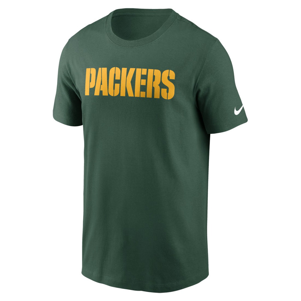 Green Bay Packers Primetime Wordmark Essential T-Shirt - Green | Nike online