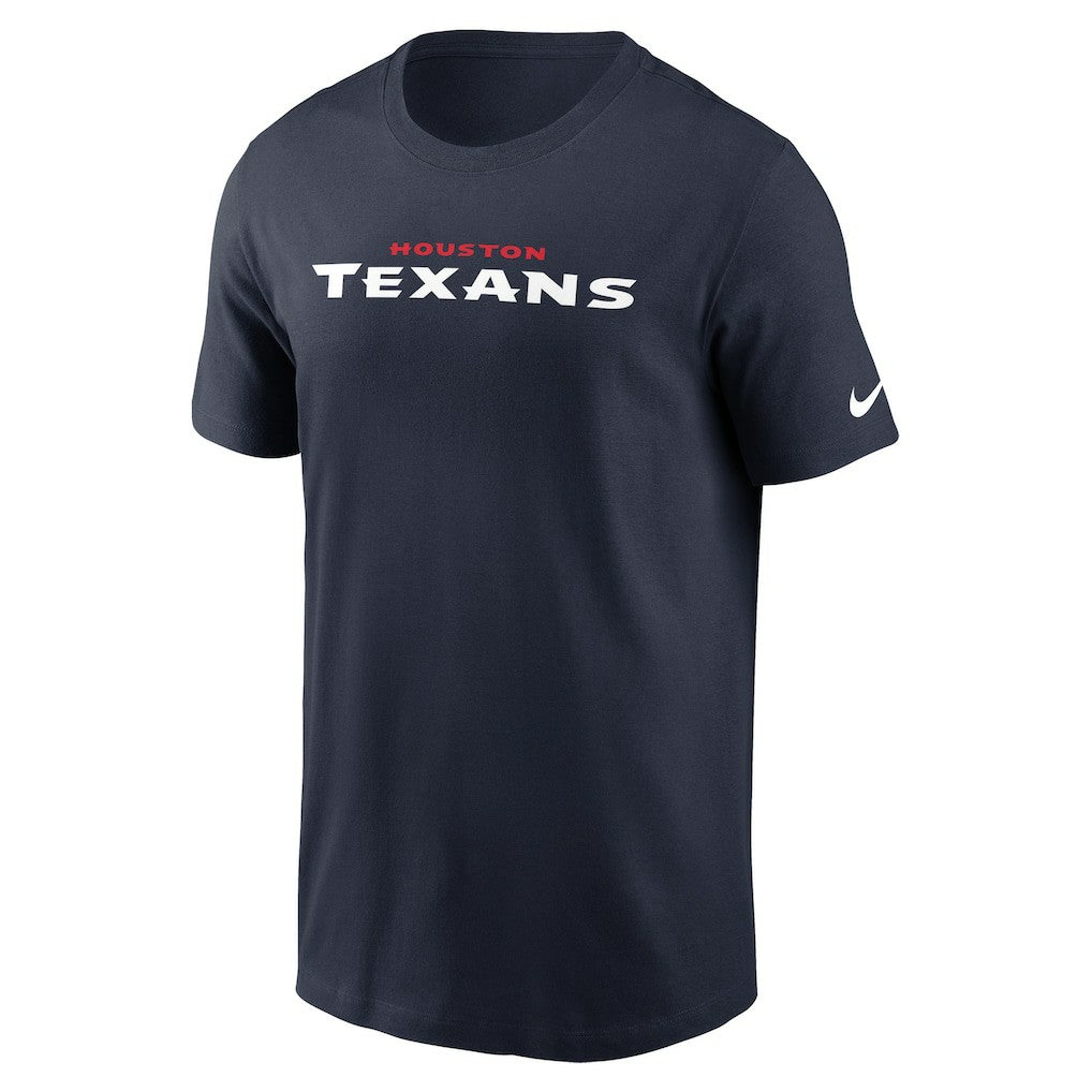 Houston Texans Wordmark Essential T-Shirt - Navy | Nike outlet