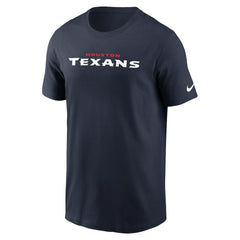 Houston Texans Wordmark Essential T-Shirt - Navy | Nike outlet