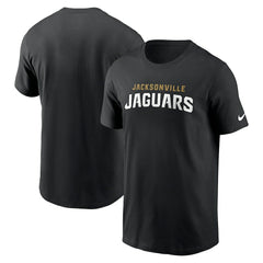 Jacksonville Jaguars Primetime Wordmark Essential T-Shirt - Black | Nike online