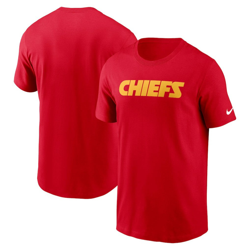 Kansas City Chiefs Primetime Wordmark Essential T-Shirt - Red | Nike cheap