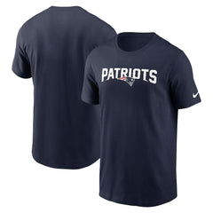 New England Patriots Primetime Wordmark Essential T-Shirt - Navy | Nike cheap