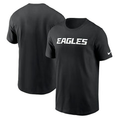 Philadelphia Eagles Primetime Wordmark Essential T-Shirt - Black | Nike discount