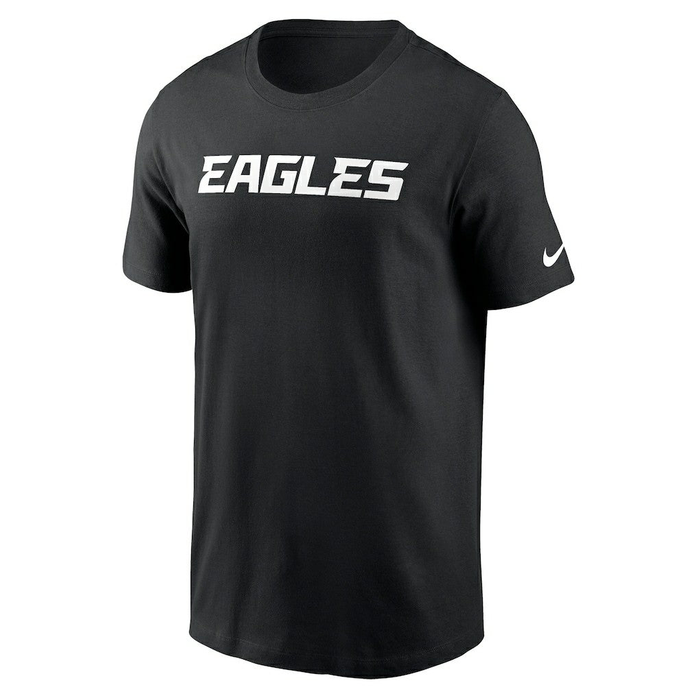 Philadelphia Eagles Primetime Wordmark Essential T-Shirt - Black | Nike discount