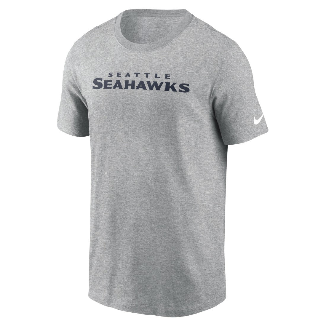Seattle Seahawks Primetime Wordmark Essential T-Shirt - Heather Gray | Nike discount