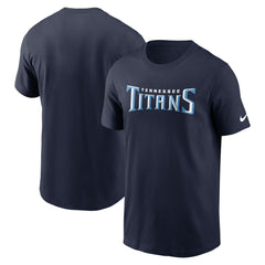 Tennessee Titans Primetime Wordmark Essential T-Shirt - Navy | Nike on sale