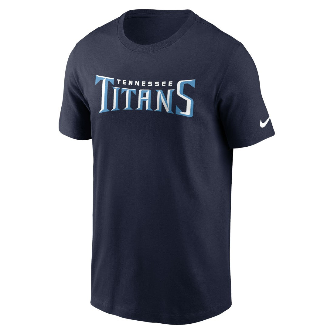 Tennessee Titans Primetime Wordmark Essential T-Shirt - Navy | Nike on sale