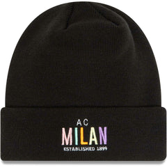 AC Milan New Era Wordmark Cuffed Knit Hat - Black | New Era discount