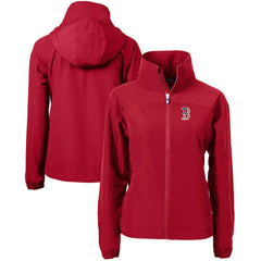 Boston Red Sox Cutter & Buck Women's Charter Eco Recycled Full-Zip Jacket - Red